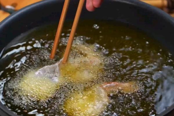 黑松露糖醋虾卷的做法图解4
