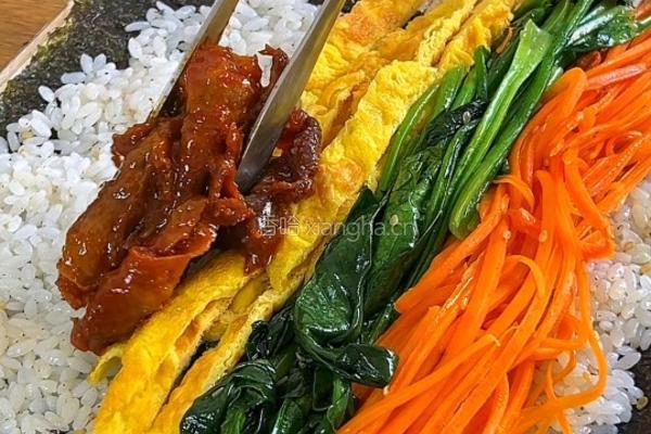 黑松露辣牛肉紫菜包饭的做法图解7