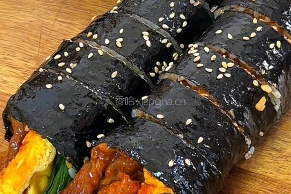 黑松露辣牛肉紫菜包饭的做法图解8