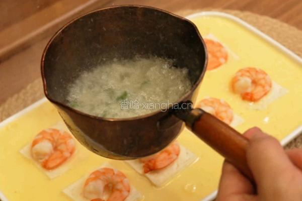 豆腐虾仁蒸蛋的做法图解7