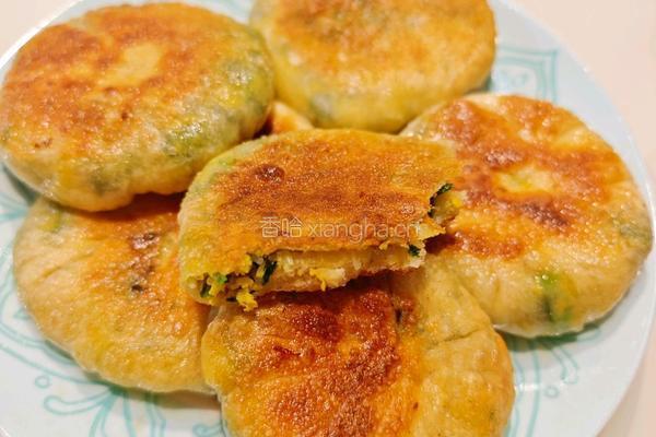 韭菜鸡蛋发面饼