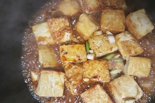 葱烧豆腐的做法图解7