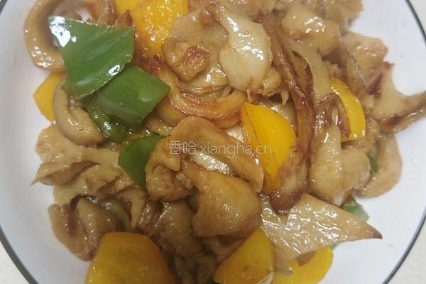 菜椒炒面筋的做法图解8