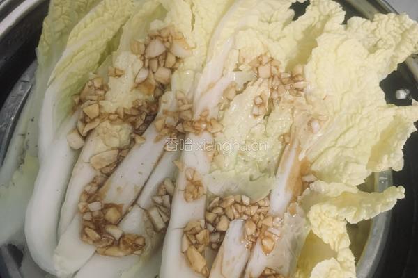 蒜蓉蒸娃娃菜(电饭煲简易版)的做法图解5