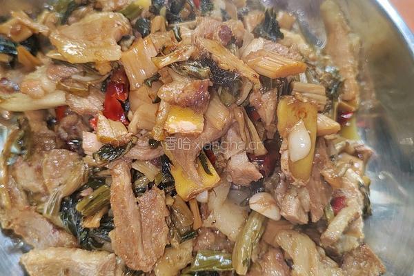 猪肉闷菜干的做法图解5