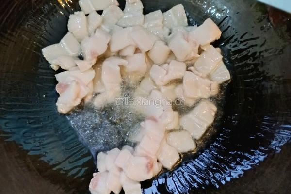 蒜苔炒五花肉的做法图解4