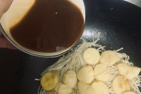 日本豆腐金针菇煲的做法图解10