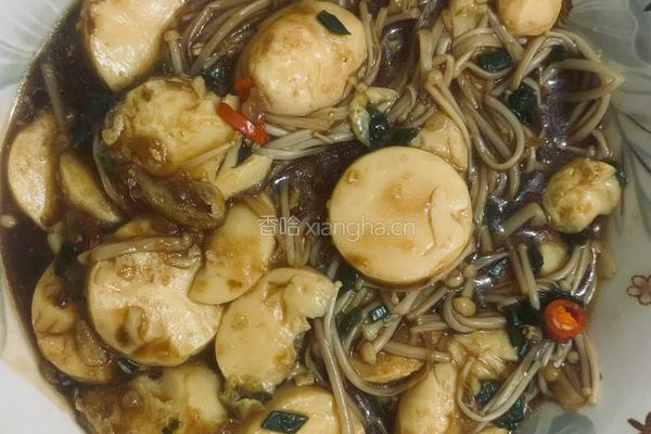日本豆腐金针菇煲的做法图解14