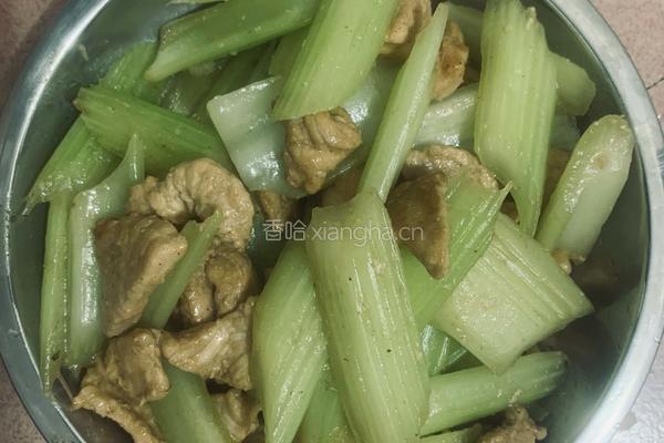 家常翠芹炒肉片的做法图解11