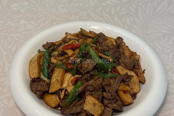 香干炒牛肉的做法图解8