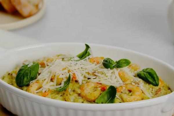 加拿大北极虾三色奶油烩饭的做法图解8