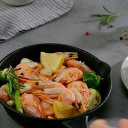 蒜香黄油炒加拿大北极虾的做法[图]