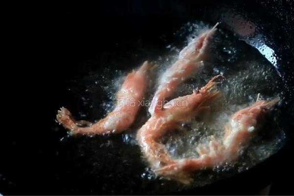 油炸酸辣加拿大北极虾生虾的做法图解4