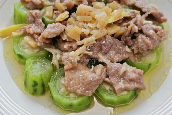 干贝瘦肉蒸丝瓜的做法图解5