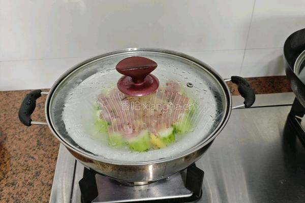 干贝瘦肉蒸丝瓜的做法图解4