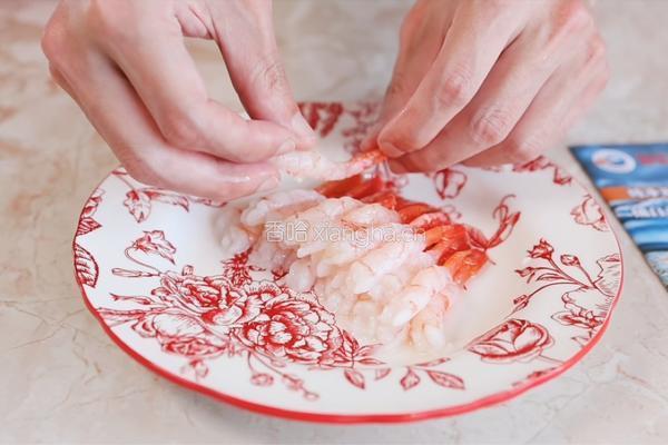 紫苏木姜子加拿大北极虾生虾的做法图解5