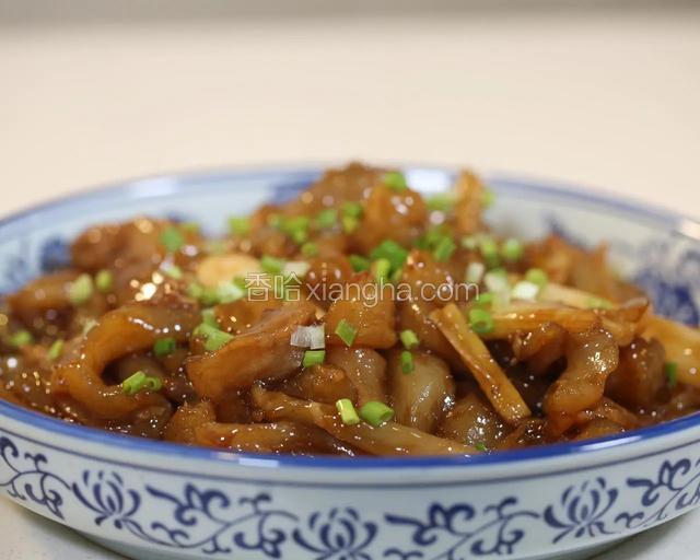 葱烧牛蹄筋